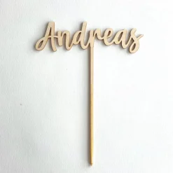 Personalisierter Caketopper mit deinem Wunschnamen