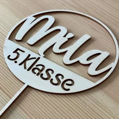 Personalisierter Caketopper zum Schulanfang