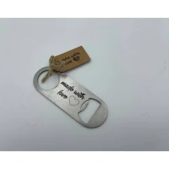 Personalisierter Flaschenöffner -  Edelstahl Schlüsselanhänger