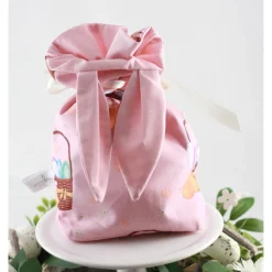 Personalisierter Geschenkbeutel für Ostern für Erwachsene „Ei feel good“ - Rosa
