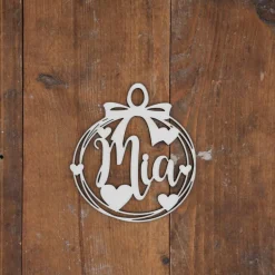 Personalisierter Geschenkanhänger & Weihnachtsbaumschmuck aus Holz – Adventsdeko mit Gravur