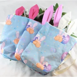 Personalisierter Geschenkbeutel für Ostern für Erwachsene „Ei feel good“ - Blau