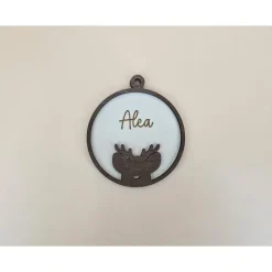 Personalisierter Geschenk Anhänger Weihnachtsbaum Holzanhänger Christbaum Tannenbaum Weihnachtskugel mit Name