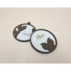 Personalisierter Geschenk Anhänger Weihnachtsbaum Holzanhänger Christbaum Tannenbaum Weihnachtskugel mit Name