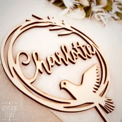 Personalisierter Holz Cake Topper Taufe/Kommunion/Konfirmation