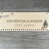 Personalisierter Holz-Adventskalender