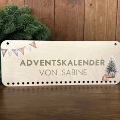 Personalisierter Holz-Adventskalender