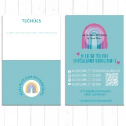 Personalisierter Magnet Tschüss Grundschule 2026 | Wegweiser Motiv | 8 Farben | 38/59mm | Wunschtext