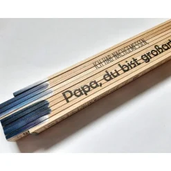 Personalisierter Meterstab mit Spruch – Zollstock 