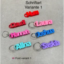 Personalisierter Schlüsselanhänger mit Namen – Hasen Anhänger – Namen Schlüsselanhänger, Geschenkidee, Ostern