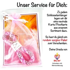 Personalisierter Schlüsselanhänger Schulkind mit Name – Glücksbringer zur Einschulung & für den Schulranzen (Nr.2)