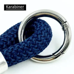 personalisierter SchlüsselanhängePatentante, Länge 11 cm, Segelseil/Segeltau 34 Farben