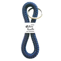 personalisierter SchlüsselanhängePatentante, Länge 11 cm, Segelseil/Segeltau 34 Farben