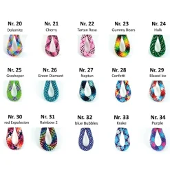 personalisierter SchlüsselanhängePatentante, Länge 11 cm, Segelseil/Segeltau 34 Farben