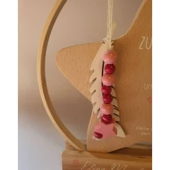 personalisierter Stern als Geschenk zur Geburt oder Taufgeschenk | Taufdeko mit Schutzengel | Holzstern + Taufspruch