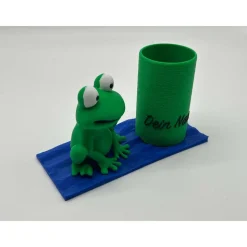 Personalisierter Stiftehalter zur Einschulung mit 28 Tiermotiven – Schreibtisch Organizer - Stifthalter für Kinder