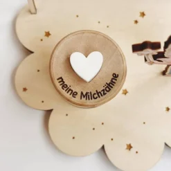 Personalisierter Zahnfee Teller für Jungs aus Birkensperrholz