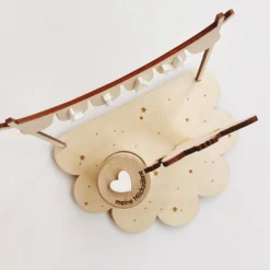 Personalisierter Zahnfee Teller für Jungs aus Birkensperrholz