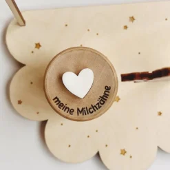 Personalisierter Zahnfee Teller für Mädchen aus Birkensperrholz