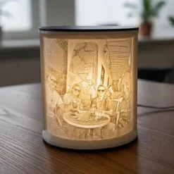 Personalisiertes 3D Lithophan mit LED – Dein Foto als leuchtendes Weihnachtsgeschenk | Handgemacht in Tirol | USB Lichtb