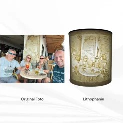 Personalisiertes 3D Lithophan mit LED – Dein Foto als leuchtendes Weihnachtsgeschenk | Handgemacht in Tirol | USB Lichtb