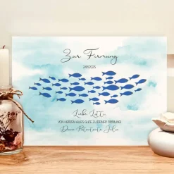 Personalisiertes Erinnerungsstück zur Firmung von den Firmpaten - Geldgeschenk im Bilderrahmen