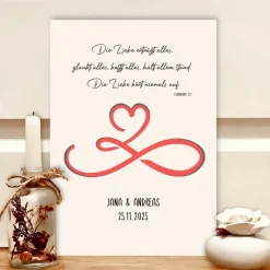 Personalisiertes Erinnerungsstück zur Hochzeit Geldgeschenk mit Trauspruch 