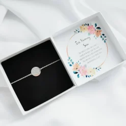 Personalisiertes Firmung Geschenk Mädchen – Armband mit personalisierter Geschenkbox