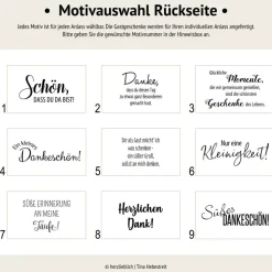 Personalisiertes Gastgeschenk zur Taufe | Schokolade mit Wunschdaten & floralem Design