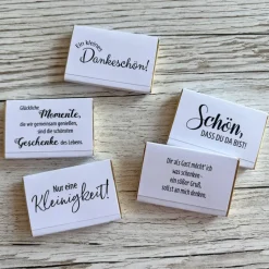 Personalisiertes Gastgeschenk zur Taufe | Schokolade mit Wunschdaten & floralem Design