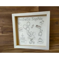 Personalisiertes Geburtsgeschenk / Babygeschenk