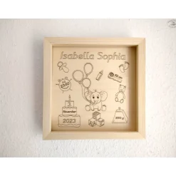 Personalisiertes Geburtsgeschenk / Babygeschenk