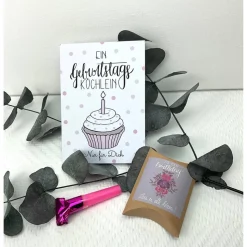 Personalisiertes Geburtstagsgeschenk für Frauen, Schwester, Mama und Freundin, Geschenk zum Geburtstag mit Trockenblumen