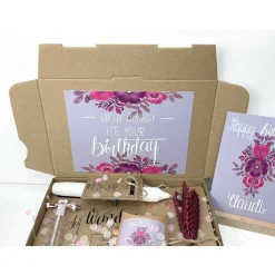 Personalisiertes Geburtstagsgeschenk für Frauen, Schwester, Mama und Freundin, Geschenk zum Geburtstag mit Trockenblumen