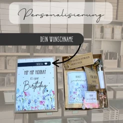 Personalisiertes Geburtstagsgeschenk für Frauen,  Personalisierte Geschenkbox gefüllt,  Geschenkidee Frau, Geschenkset
