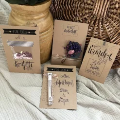 Personalisiertes Geburtstagsgeschenk mit Trockenblumen für Frauen, Geschenk zum Geburtstag für Schwester, Freundin, Mama