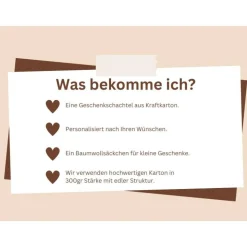 Personalisiertes Geldgeschenk 50. Geburtstag – Geschenkbox mit Glückwunschkarte & Leinensäckchen