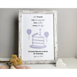 Personalisiertes Geldgeschenk zum Geburtstag - Motiv Torte
