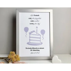 Personalisiertes Geldgeschenk zum Geburtstag - Motiv Torte