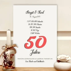 Personalisiertes Geldgeschenk zur goldenen Hochzeit – Unvergessliches Andenken & kreative Geschenkidee