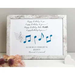 Personalisiertes Geldgeschenk zum Geburtstag - Motiv Geburtstagslied