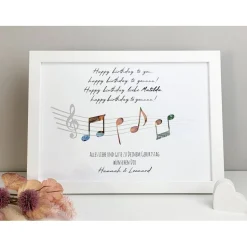 Personalisiertes Geldgeschenk zum Geburtstag - Motiv Geburtstagslied