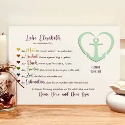 Personalisiertes Geldgeschenk zur Firmung - Firmungsgeschenk Bilderrahmen - Verpackung Geld im Bild