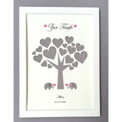 Personalisiertes Geldgeschenk zur Taufe, Taufgeschenk Mädchen, Geschenk zur Taufe ,Geschenk personalisiert ,Taufbaum