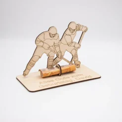 Personalisiertes Geldgeschenk Eishockey aus Holz – Geschenk für Eishockey-Fans