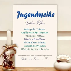 Personalisiertes Geldgeschenk zur Jugendweihe für Jungen – Unvergessliches Erinnerungsbild