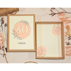 Personalisiertes Geldgeschenk 40. Geburtstag – Geschenkbox mit Namen & Karte