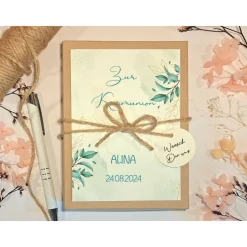 Personalisiertes Geldgeschenk Kommunion – Geschenkbox mit Namen & Glückwunschkarte
