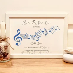 Personalisiertes Geldgeschenk zur Konfirmation im Bilderrahmen – Einzigartiges Geschenk für Patenkind & Konfirmanden