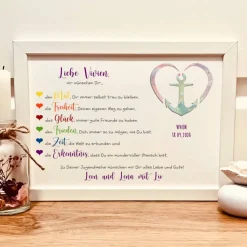 Personalisiertes Geldgeschenk zur Jugendweihe im Bilderrahmen – Einzigartige Erinnerung mit Namen & Datum